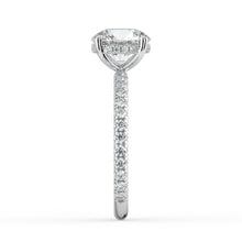 The Phoenix Ring - 2.00 ct. 4 Claw Round Solitaire with Hidden Halo & Pavé Band