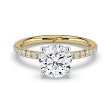 The Phoenix Ring - 2.00 ct. 4 Claw Round Solitaire with Hidden Halo & Pavé Band
