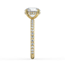 The Phoenix Ring - 2.00 ct. 4 Claw Round Solitaire with Hidden Halo & Pavé Band