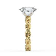 The Elysande Ring - Oval Solitaire with Braided Band