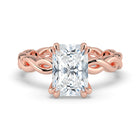 The Elysande Ring - Radiant Solitaire with Braided Band