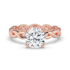 The Elysande Ring - Round Solitaire with Braided Band