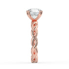 The Elysande Ring - Round Solitaire with Braided Band