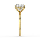 The Celeste Ring - Cushion Solitaire with Hidden Halo