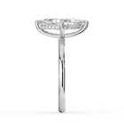 The Celeste Ring - Marquise Solitaire with Hidden Halo