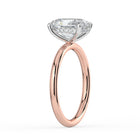The Celeste Ring - 2.00 ct. Oval Solitaire with Hidden Halo