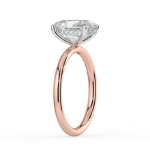 The Celeste Ring - 2.00 ct. Oval Solitaire with Hidden Halo