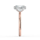 The Celeste Ring - 2.00 ct. Oval Solitaire with Hidden Halo