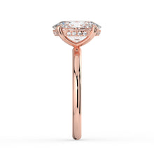 The Celeste Ring - 2.00 ct. Oval Solitaire with Hidden Halo