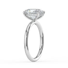 The Celeste Ring - 2.00 ct. Oval Solitaire with Hidden Halo
