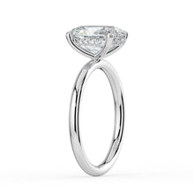 The Celeste Ring - 2.00 ct. Oval Solitaire with Hidden Halo