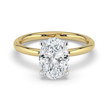 The Celeste Ring - 2.51 ct. Oval Solitaire with Hidden Halo