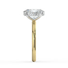 The Celeste Ring - 2.51 ct. Oval Solitaire with Hidden Halo