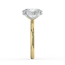The Celeste Ring - 2.51 ct. Oval Solitaire with Hidden Halo