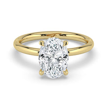 The Celeste Ring - 2.00 ct. Oval Solitaire with Hidden Halo
