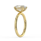 The Celeste Ring - 2.00 ct. Oval Solitaire with Hidden Halo