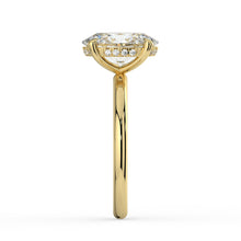 The Celeste Ring - 2.00 ct. Oval Solitaire with Hidden Halo
