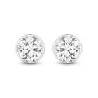 The Aurelia Earrings - Round Bezel Studs