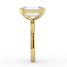 The Celine Ring – Oval Half Bezel Solitaire in 18K Yellow Gold – The Jewel Concierge