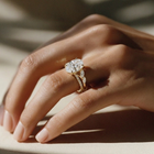 The Madeline Ring - Oval with Twisted Accent Band