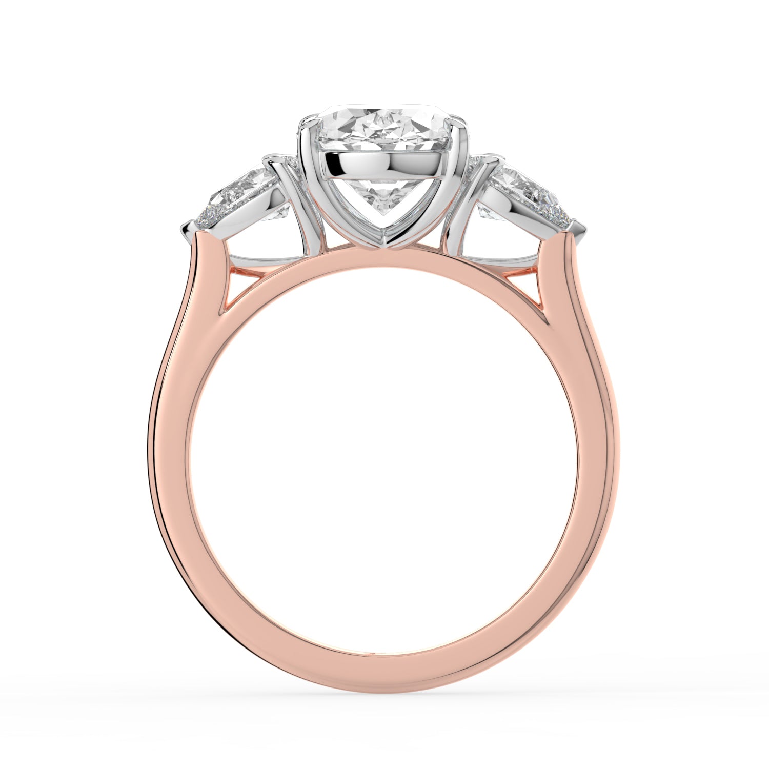 The Vivienne Ring - Oval and Pear Trilogy