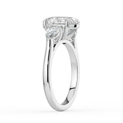 The Vivienne Ring – Oval and Pear Trilogy in 18K White Gold – The Jewel Concierge