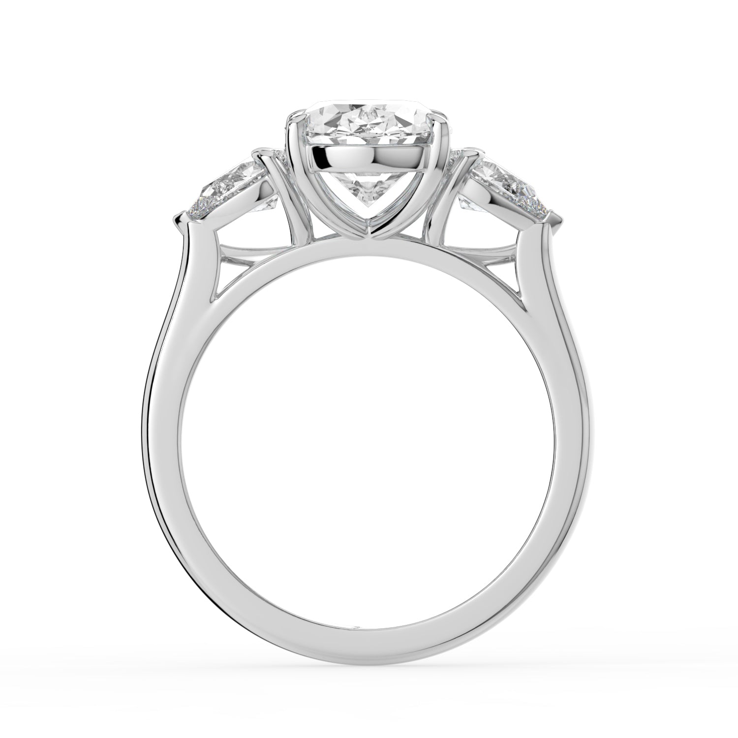 The Vivienne Ring - Oval and Pear Trilogy