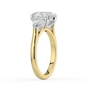 The Vivienne Ring – Oval and Pear Trilogy in Platinum – The Jewel Concierge