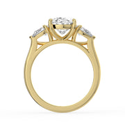 The Vivienne Ring – Oval and Pear Trilogy in 14K Rose Gold – The Jewel Concierge