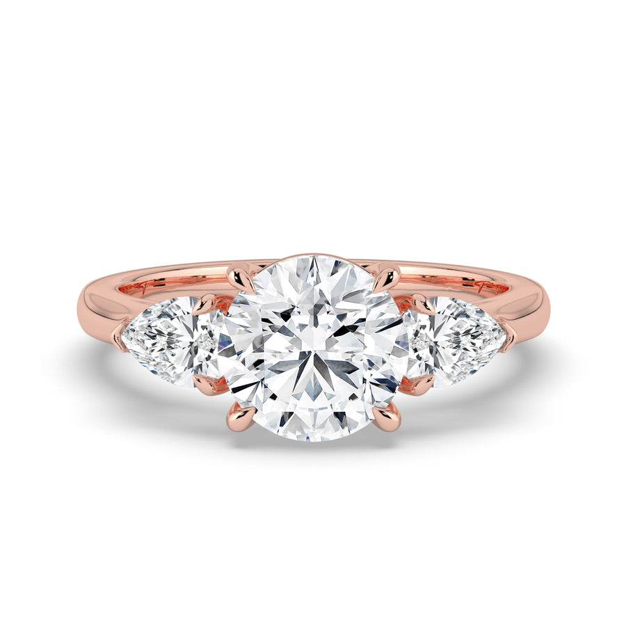 The Vivienne Ring – Round and Pear Trilogy – The Jewel Concierge