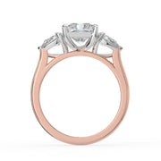 The Vivienne Ring – Radiant and Pear Trilogy in 18K White Gold and Rose Gold – The Jewel Concierge
