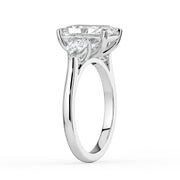 The Vivienne Ring – Radiant and Pear Trilogy in 18K White Gold – The Jewel Concierge