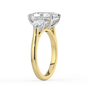 The Vivienne Ring – Radiant and Pear Trilogy in Platinum – The Jewel Concierge