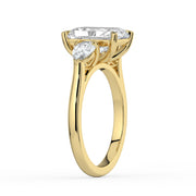 The Vivienne Ring – Radiant and Pear Trilogy in 18K Yellow Gold – The Jewel Concierge