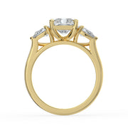 The Vivienne Ring – Radiant and Pear Trilogy in 14K Rose Gold – The Jewel Concierge