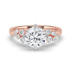 The Aurora Ring  - Round with Round Brilliant Accents