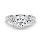 The Aurora Ring  - Round with Round Brilliant Accents