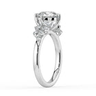 The Aurora Ring  - Round with Round Brilliant Accents