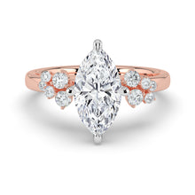 The Aurora Ring - Marquise with Round Brilliant Accents