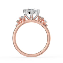 The Aurora Ring - Marquise with Round Brilliant Accents