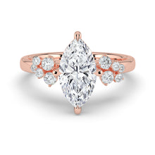The Aurora Ring - Marquise with Round Brilliant Accents