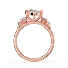 The Aurora Ring - Marquise with Round Brilliant Accents