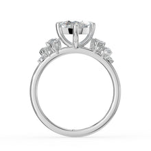 The Aurora Ring - Marquise with Round Brilliant Accents