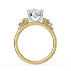 The Aurora Ring - Oval with Round Brilliant Accents
