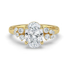 The Aurora Ring - Oval with Round Brilliant Accents