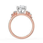 The Aurora Ring - Pear with Round Brilliant Accents