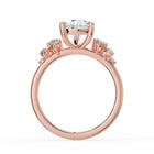 The Aurora Ring - Pear with Round Brilliant Accents