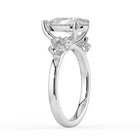 The Aurora Ring - Pear with Round Brilliant Accents