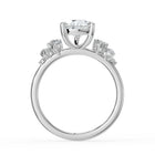 The Aurora Ring - Pear with Round Brilliant Accents