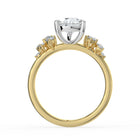 The Aurora Ring - Pear with Round Brilliant Accents